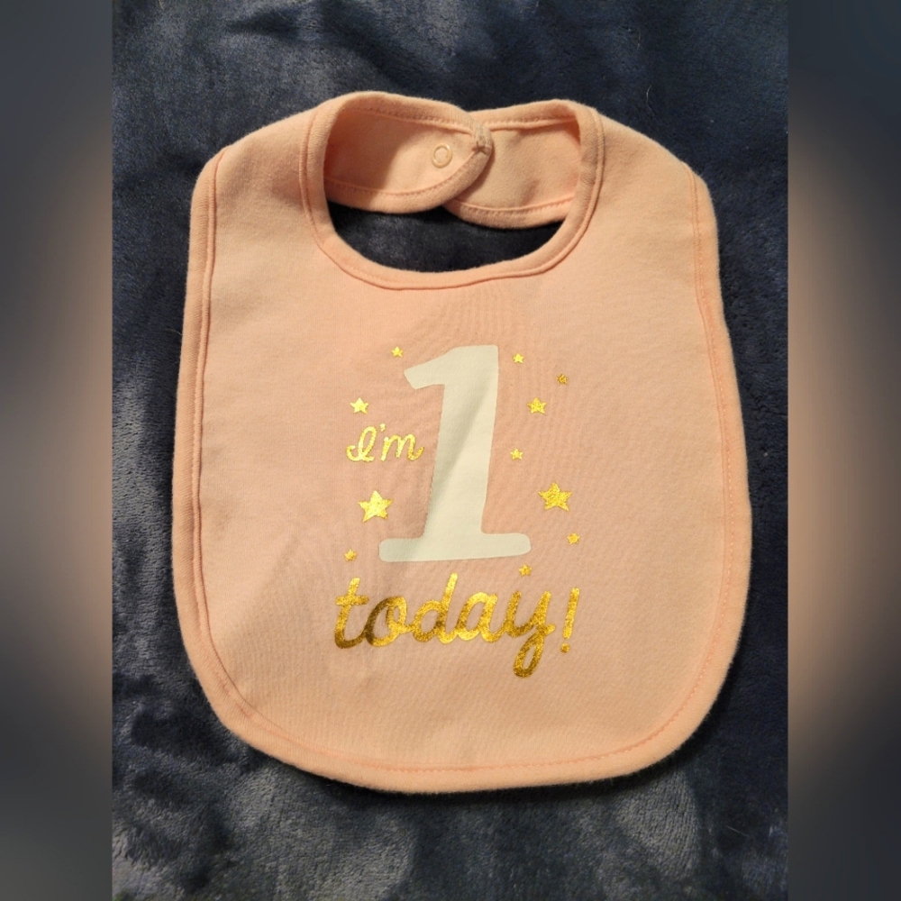 Carters Bib, First birthday bib
